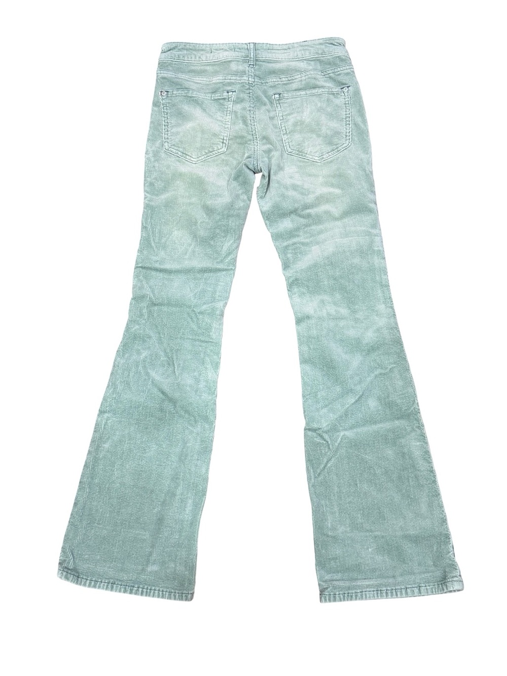 🌿 Anthropologie Pilcro The Icon Corduroy Flare Low Rise‎ Pants Green Size 26 - Picture 11 of 14